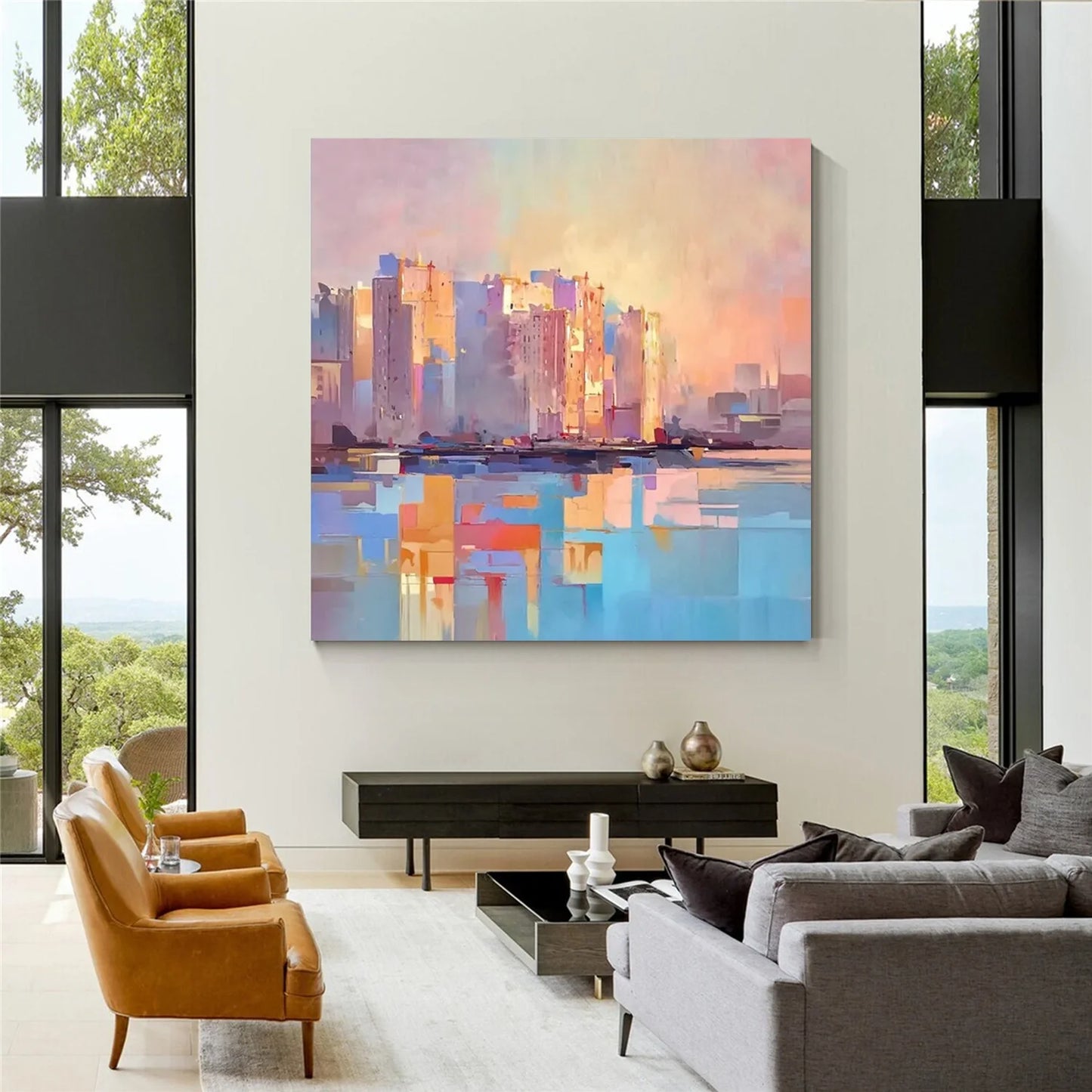 Abstract Urban Landscape Painting #UL 034