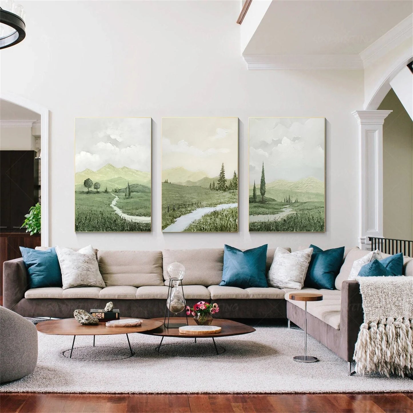 Abstract Urban Set of 3  Landscape Painting #UL 039