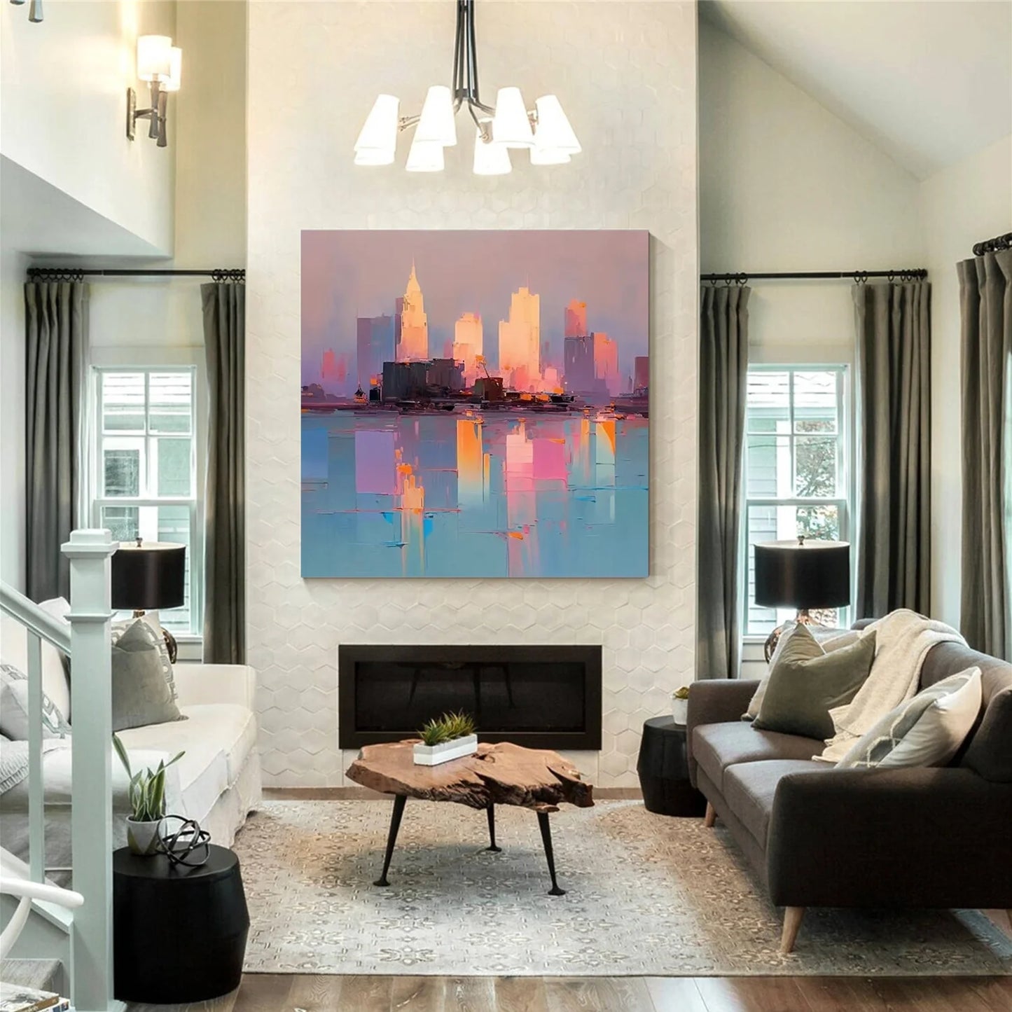 Abstract Urban Landscape Painting #UL 033