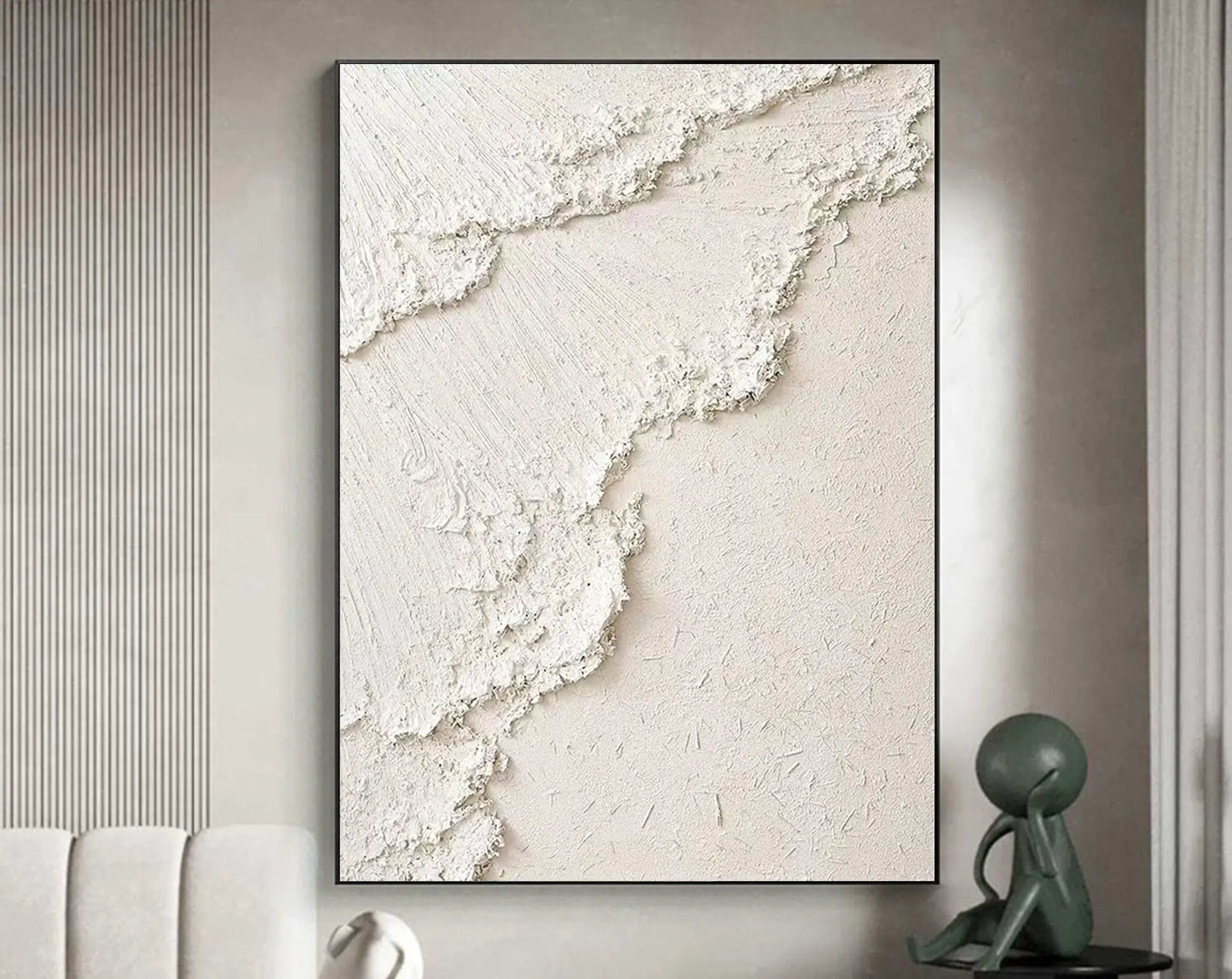Beige Minimalist Textured Wall Art #MM070