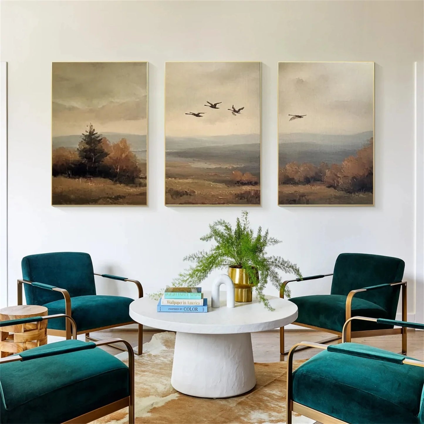 Abstract Urban Set of 3  Landscape Painting #UL 043