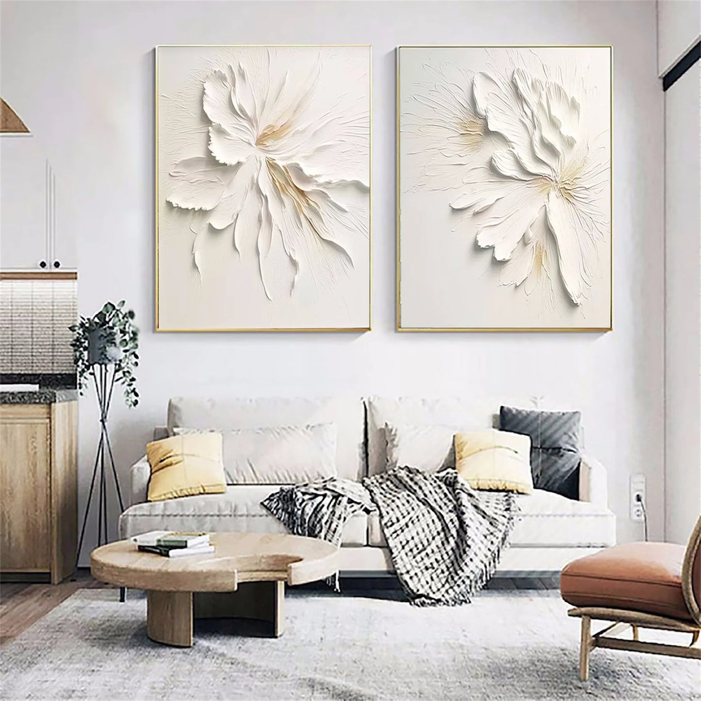 Flower And Tree Painting Set of 2 #FT 037