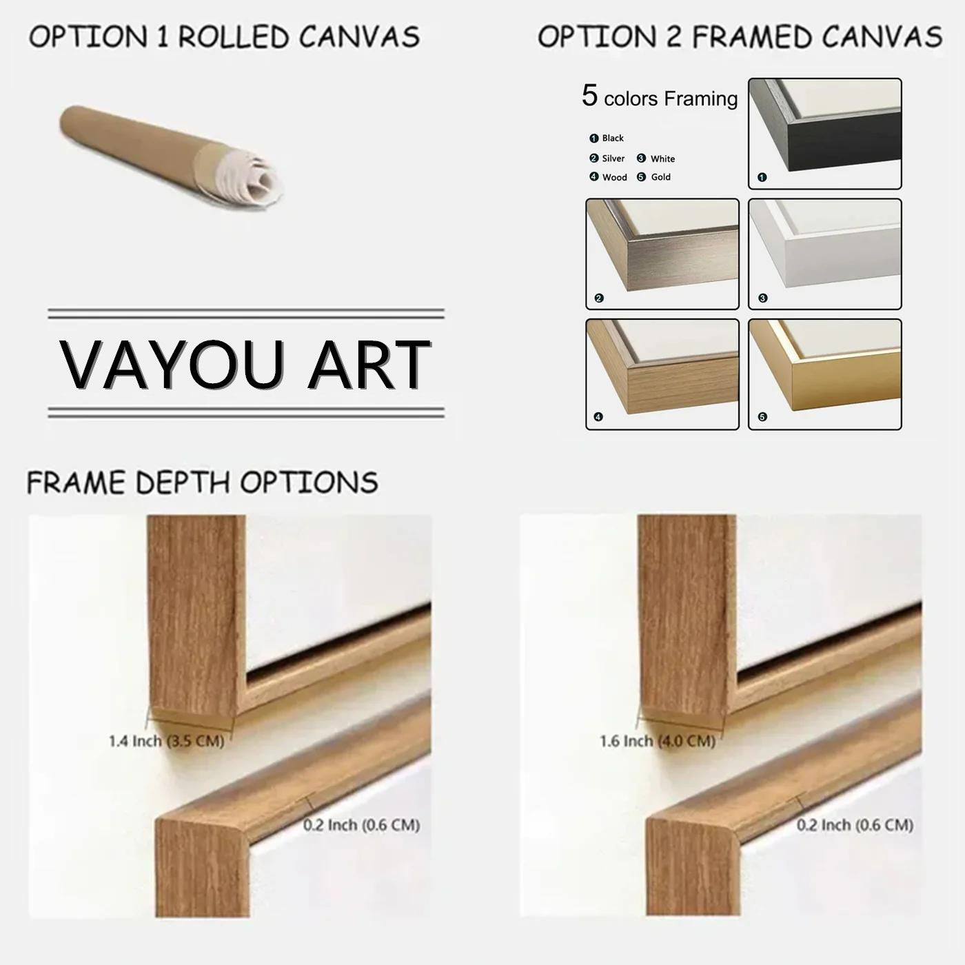 #CL-Custom Color Flower And Tree Painting Set of 2 #FT 038