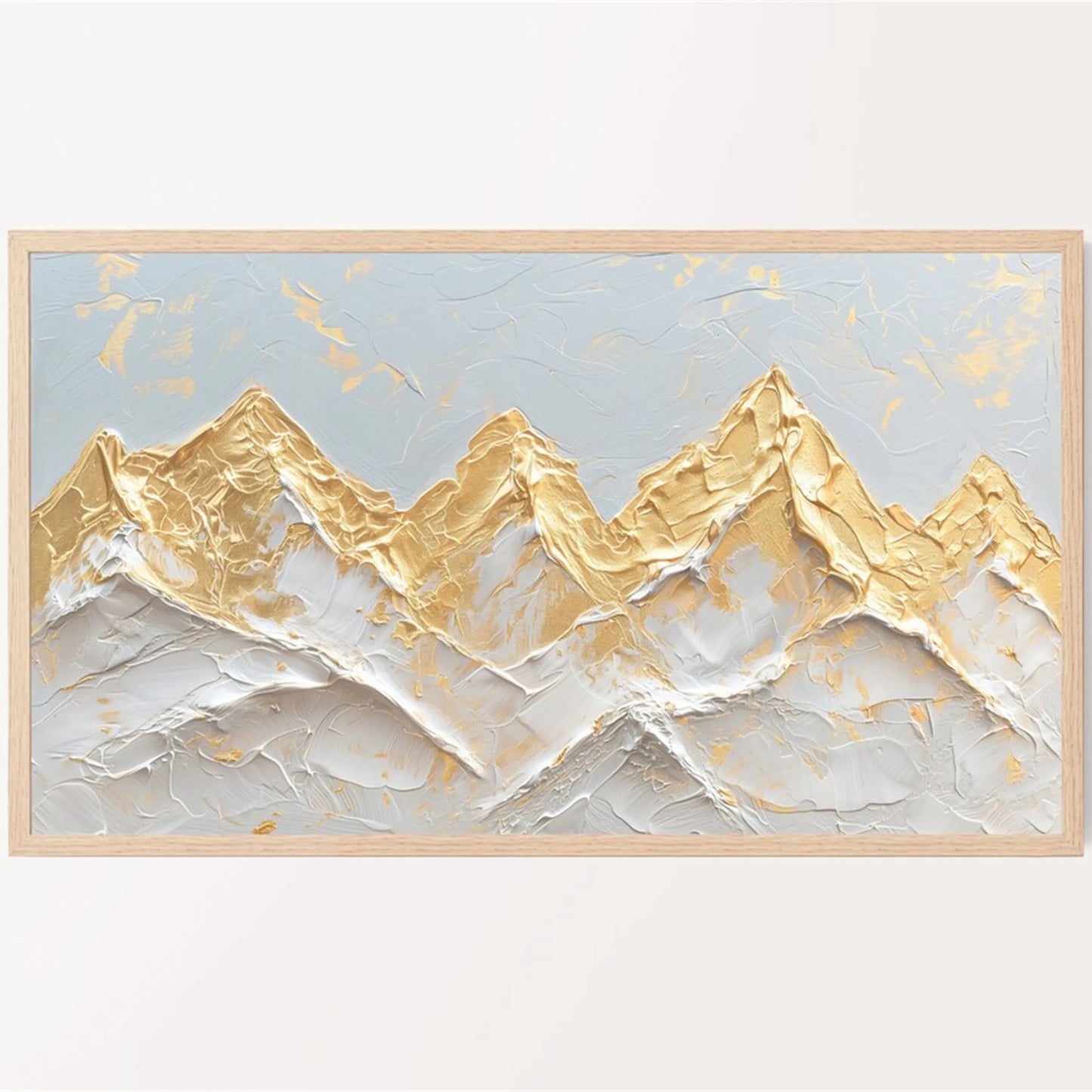 Mountain Landscape Abstract Textured Wall Art #MM198