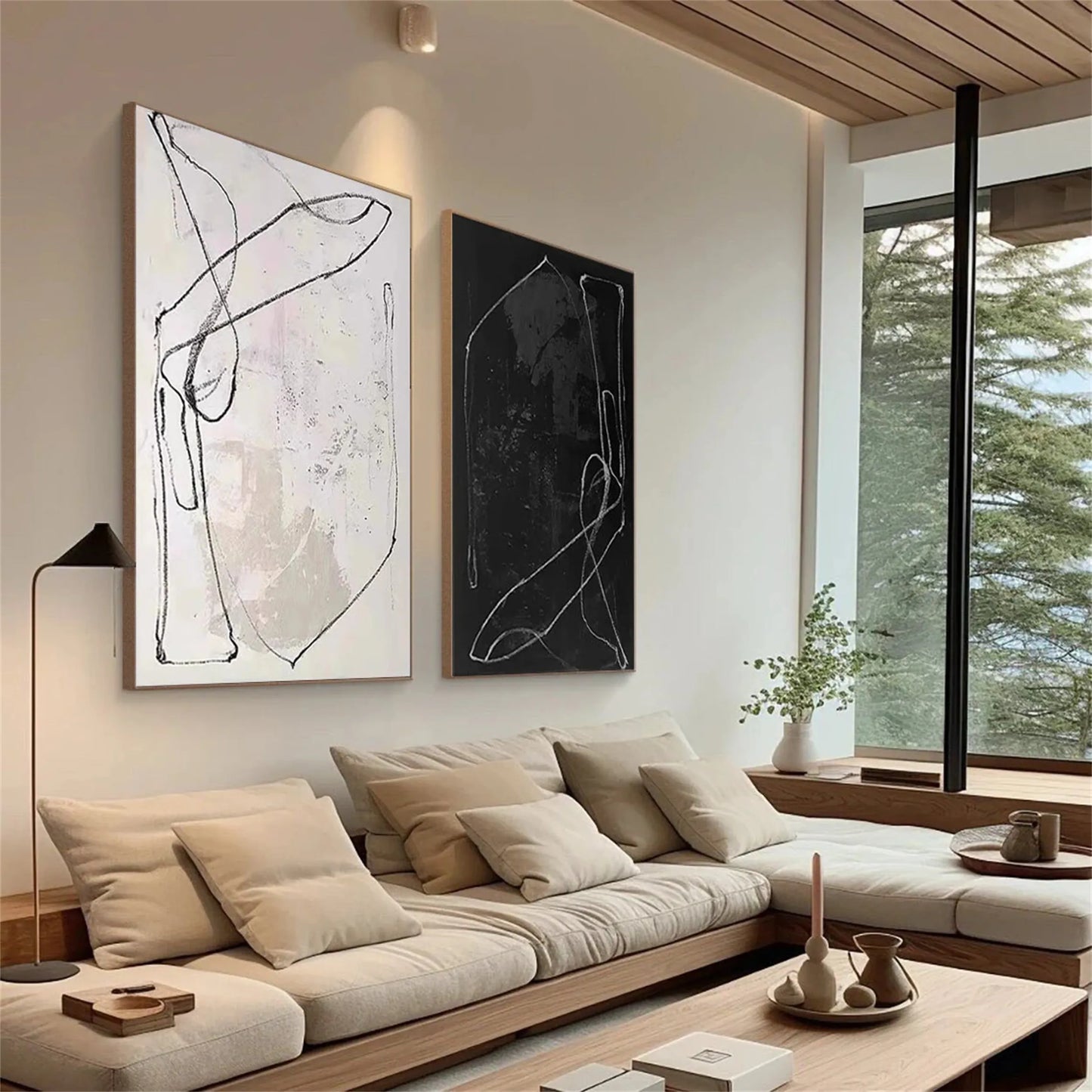 Abstract Painting Set of 2 #AB 117