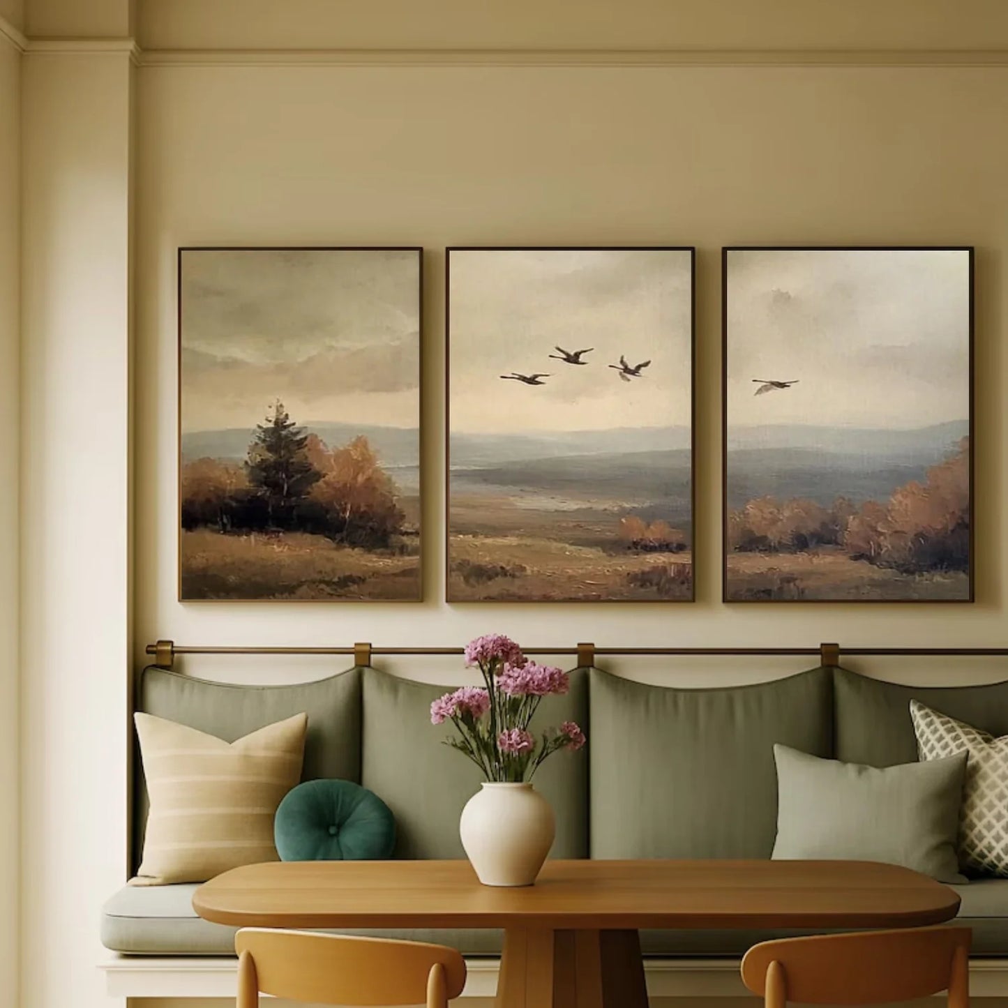 Abstract Urban Set of 3  Landscape Painting #UL 043