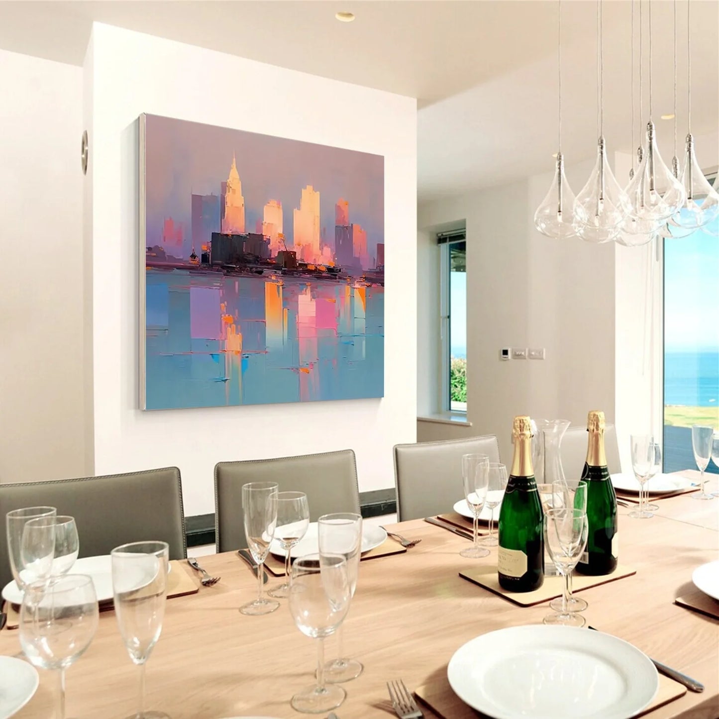 Abstract Urban Landscape Painting #UL 033