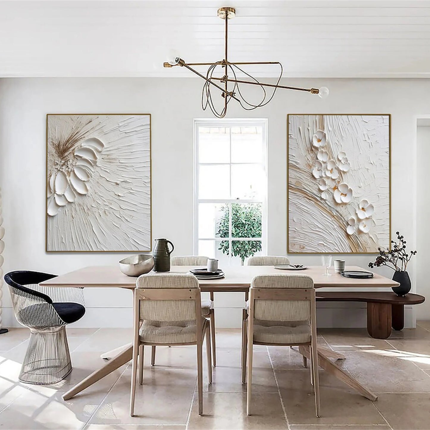 Flower And Tree Painting Set of 2 #FT 038