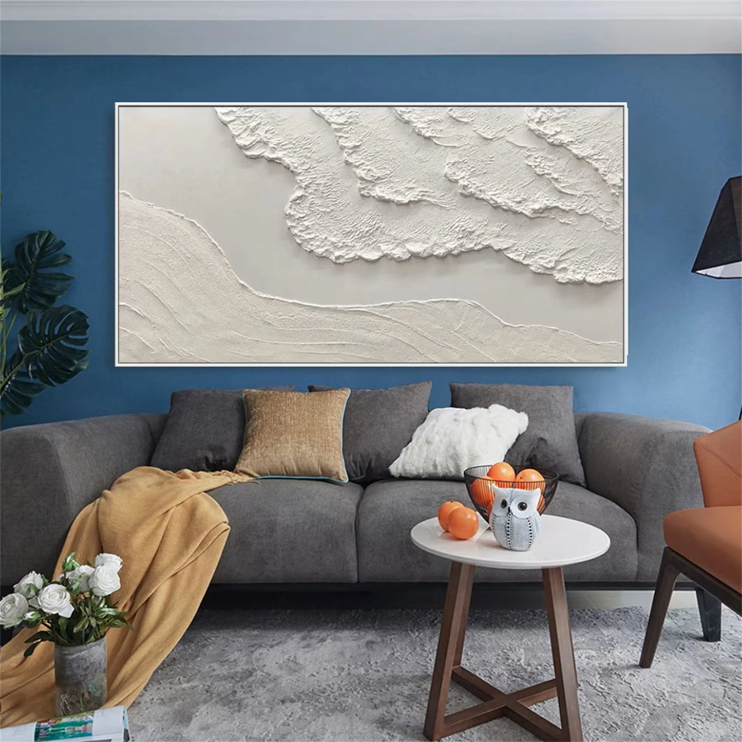 Beige Minimalist Textured Wall Art #MM103