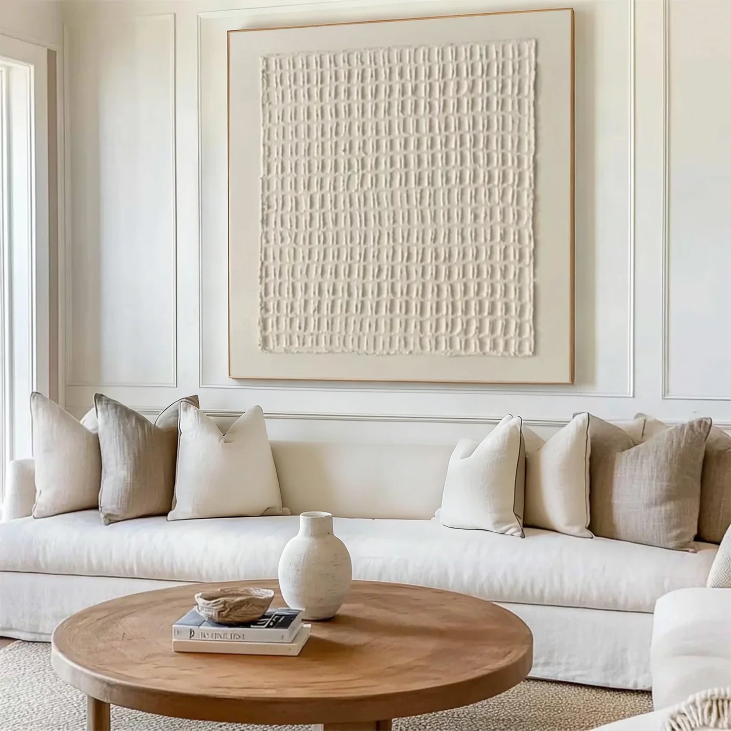 Beige & Brown Abstract #BB136