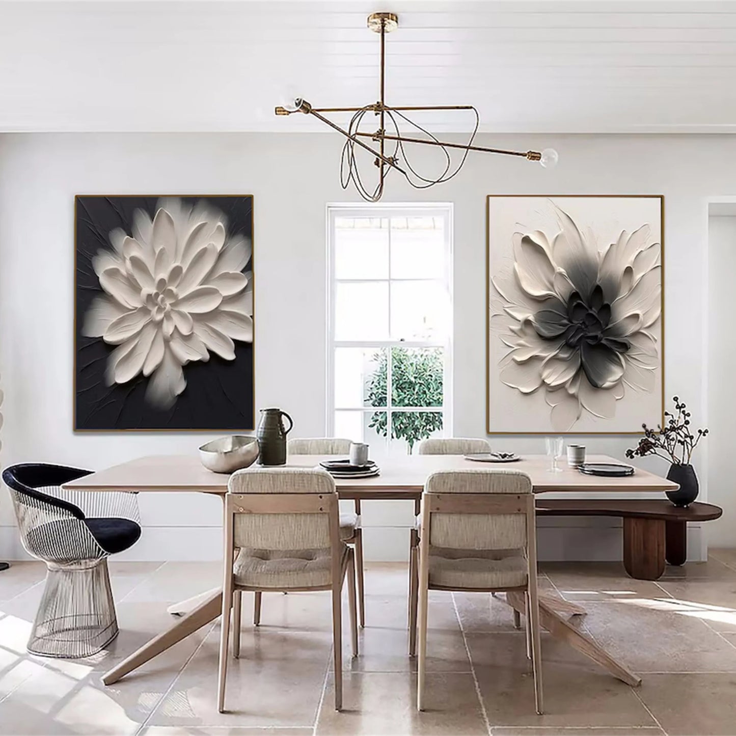 Flower And Tree Painting Set of 2 #FT 039