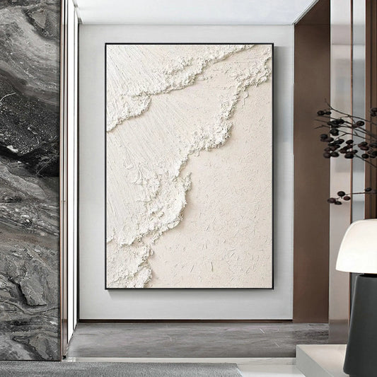 Beige Minimalist Textured Wall Art #MM070
