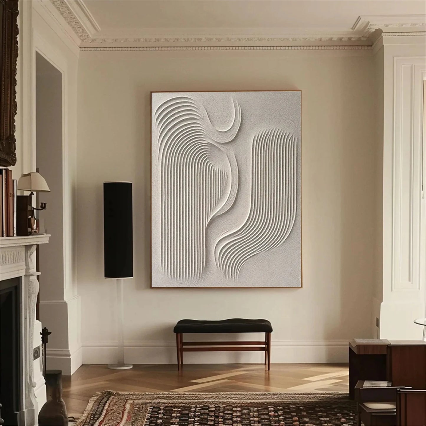 Beige & Brown Abstract #BB068