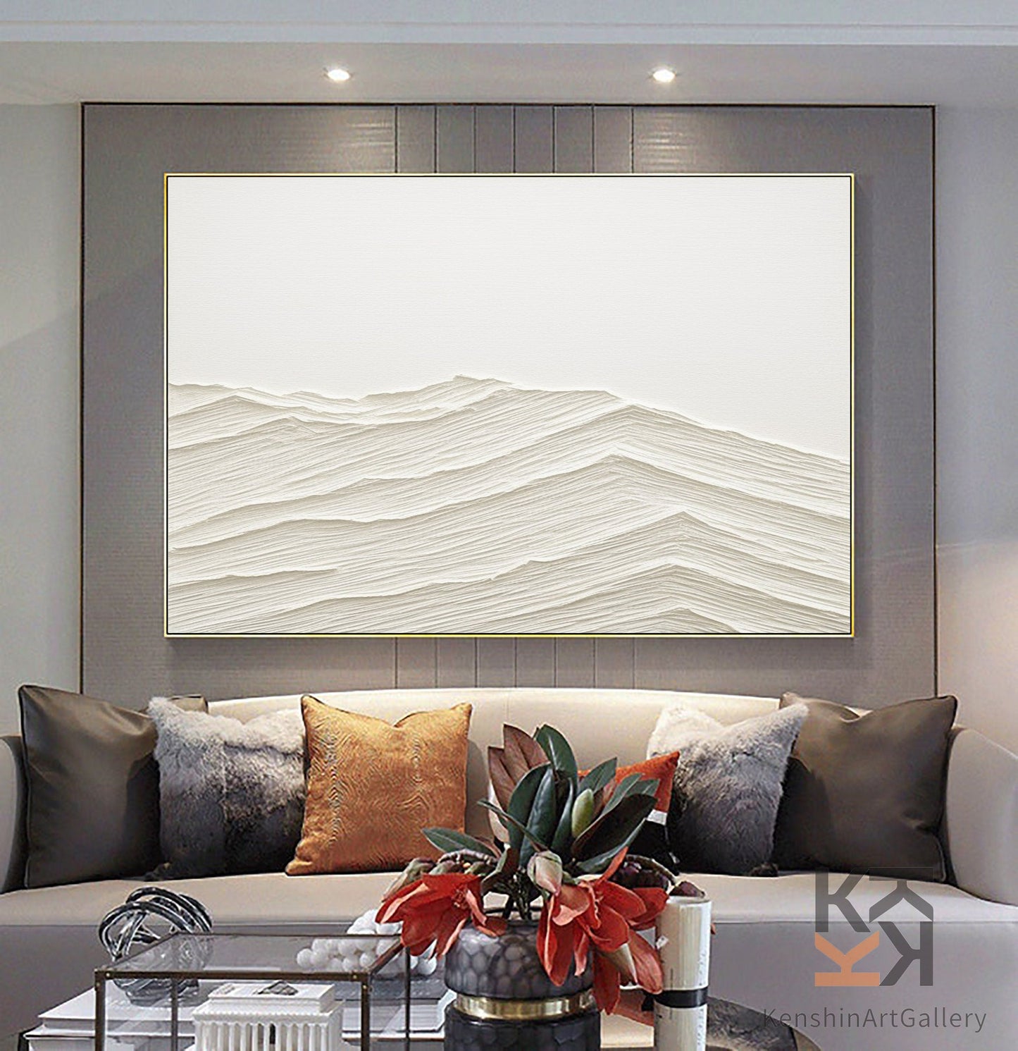 Plaster Art Minimalist Textured Painting #MM087