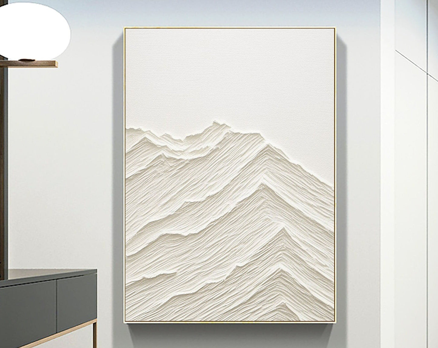 Plaster Art Minimalist Textured Painting #MM086