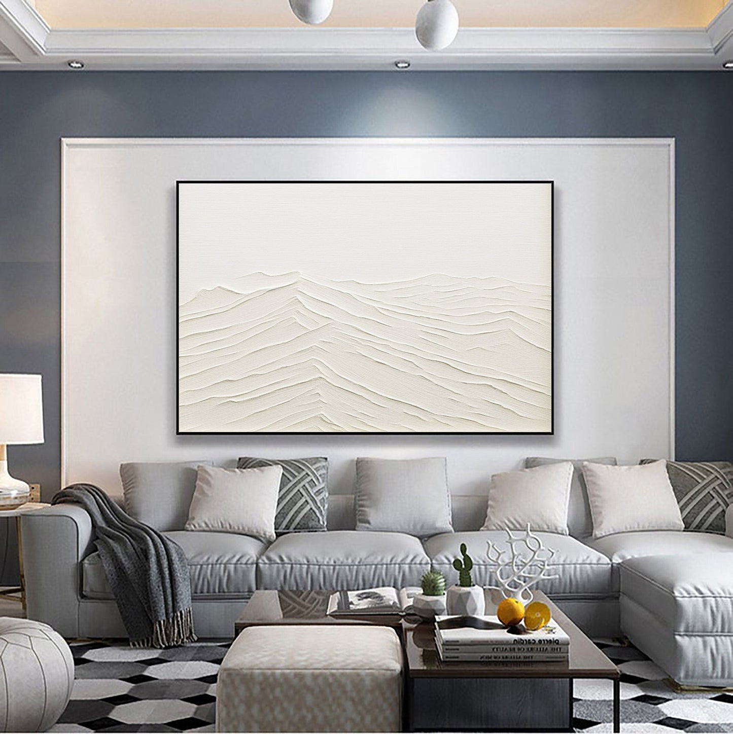 Plaster Art Minimalist Textured Painting #MM089